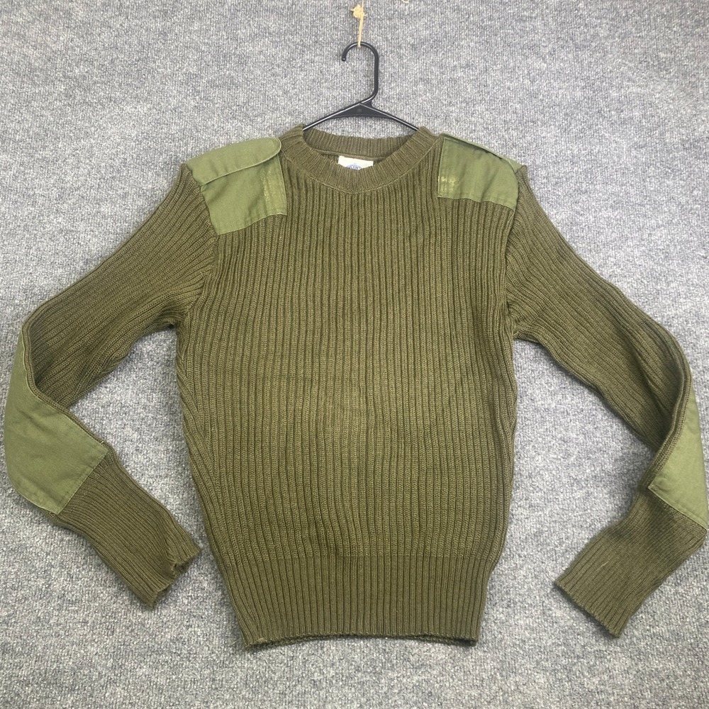 DSCP Valor Collection Mens Wool Service Sweater Olive Drab Military Size 40